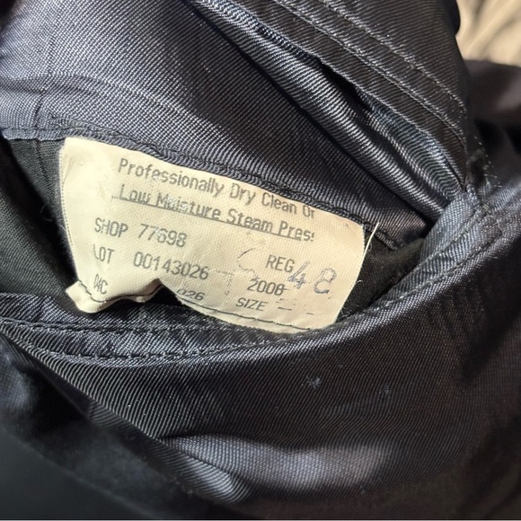 Brooks Brothers Men's Navy Blue Striped Blazer 48 Reg Brooksease 100% Wool USA - Picture 12 of 12